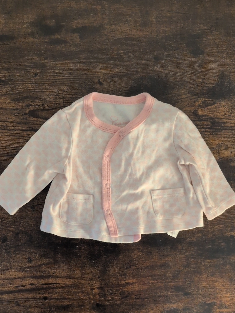 5/$25 Joe Fresh White & Pink tees 3-6M